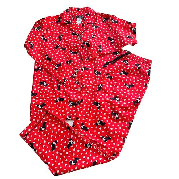 ❤️ Red Hot Duo – Angelina Two-Piece Flannel Cotton Limited Drop Pajama Bundle - Picture 8 of 9